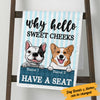 Personalized Hello Sweet Cheeks Dog Bath Towel  DB151 85O53 1