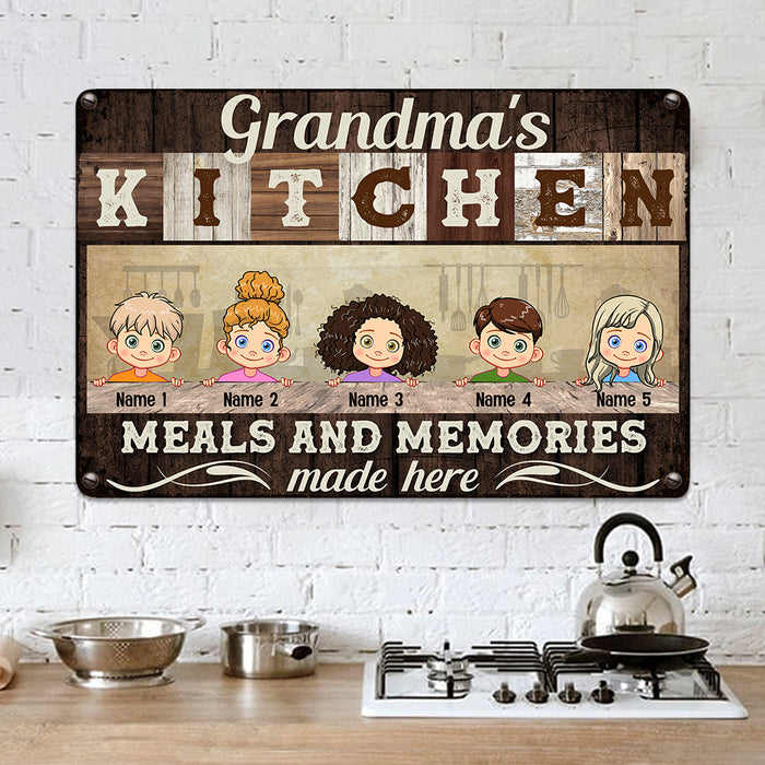 Personalized Grandma Kitchen Metal Sign JL101 95O36 1
