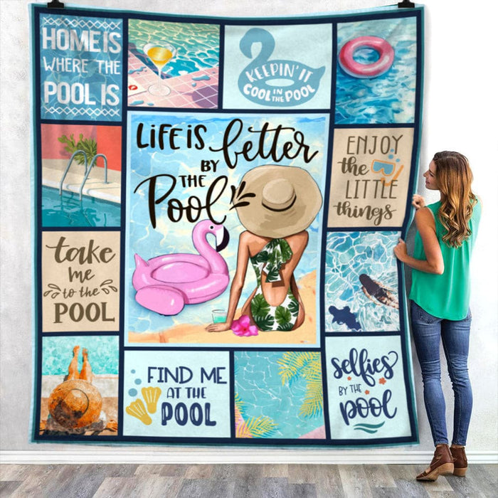 Life Better Pool Fleece Blanket JN261 65O58 1