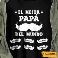 Personalized Papá Abuelo Spanish Dad Grandpa Fathers Day T Shirt AP283 67O47 thumb 1