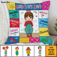 Personalized Gift For Granddaughter God Says Pillow 30712 thumb 1