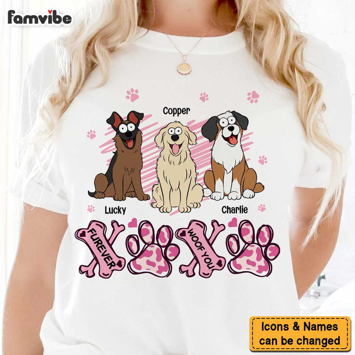 Personalized Gift For Dog Mom XOXO Furever Woof You Shirt - Hoodie - Sweatshirt 31989 1