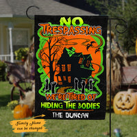 Personalized Halloween Hidden Bodies Flag JL223 95O47 thumb 1