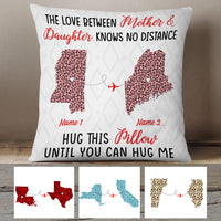 Personalized Long Distance Mother And Daughter Pillow FB224 65O60 thumb 1