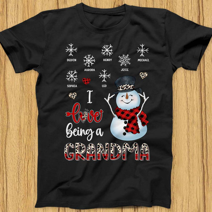 Personalized Snowman I Love Being A Grandma Shirt - Hoodie - Sweatshirt NB235 85O75 1