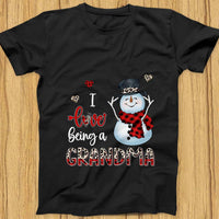 Personalized Snowman I Love Being A Grandma Shirt - Hoodie - Sweatshirt NB235 85O75 thumb 1