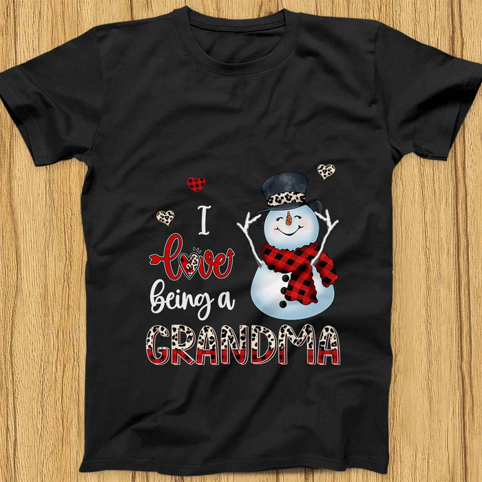 Personalized Snowman I Love Being A Grandma Shirt - Hoodie - Sweatshirt NB235 85O75 1