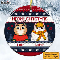 Personalized Cat Circle Ornament NB172 36O53 thumb 1