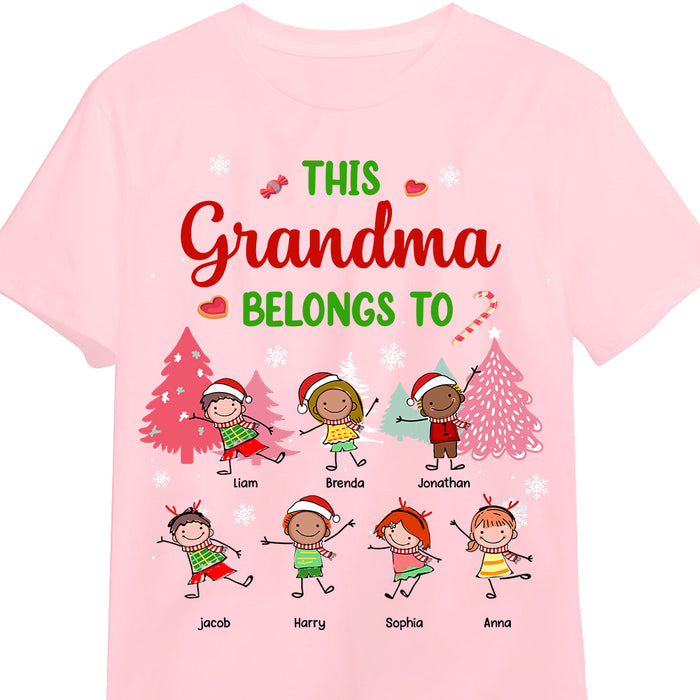Personalized This Grandma Belongs To Christmas Shirt - Hoodie - Sweatshirt NB93 32O69 1