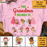 Personalized This Grandma Belongs To Christmas Shirt - Hoodie - Sweatshirt NB93 32O69 thumb 1