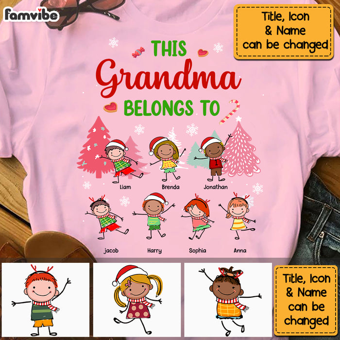 Personalized This Grandma Belongs To Christmas Shirt - Hoodie - Sweatshirt NB93 32O69 1