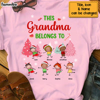 Personalized This Grandma Belongs To Christmas Shirt - Hoodie - Sweatshirt NB93 32O69 thumb 1