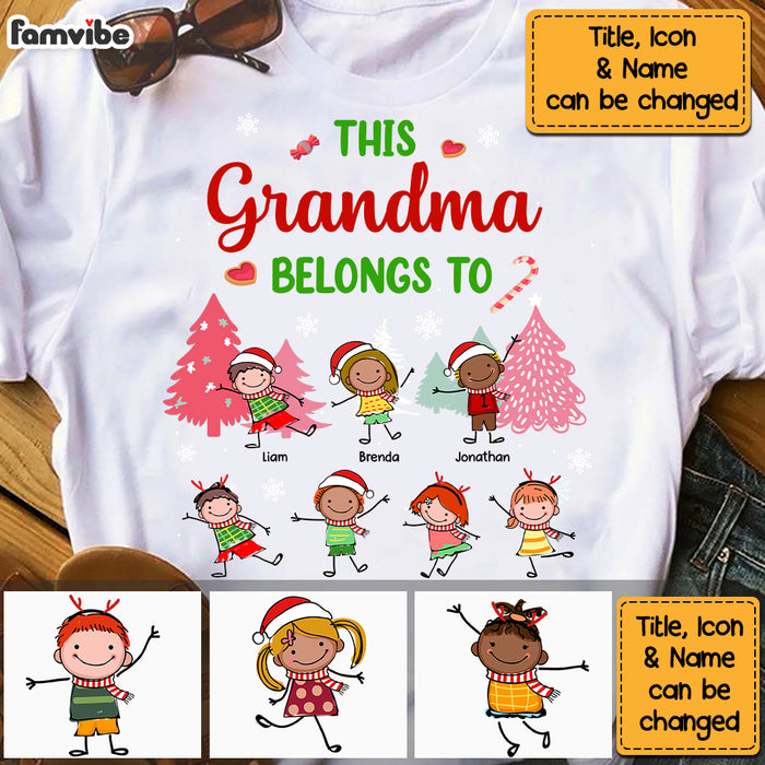 Personalized This Grandma Belongs To Christmas Shirt - Hoodie - Sweatshirt NB93 32O69 1