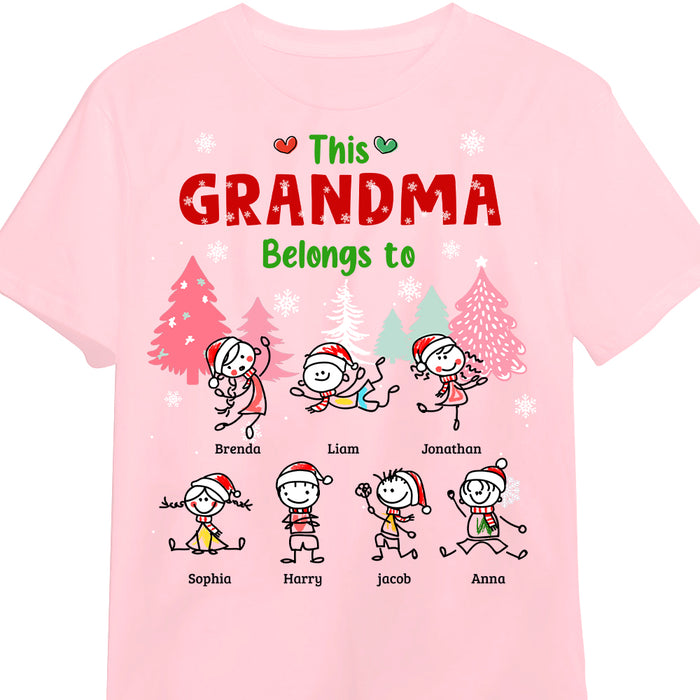Personalized This Grandma Belongs To Christmas Shirt - Hoodie - Sweatshirt NB101 32O69 1