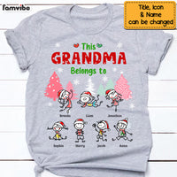Personalized This Grandma Belongs To Christmas Shirt - Hoodie - Sweatshirt NB101 32O69 thumb 1