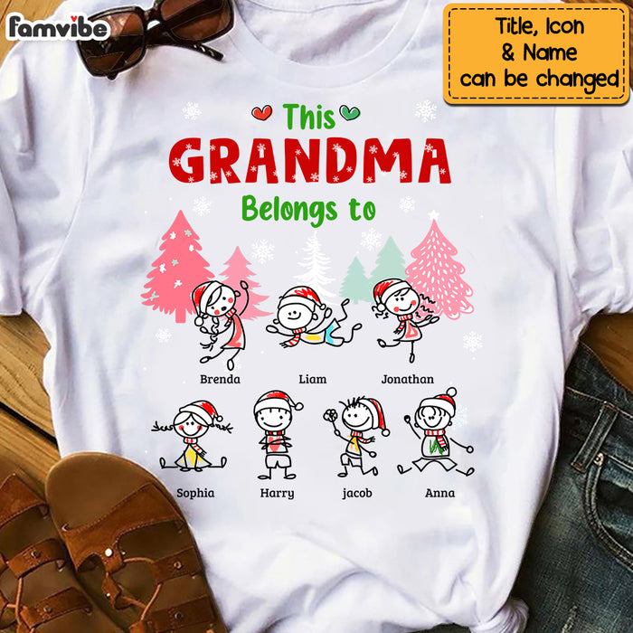 Personalized This Grandma Belongs To Christmas Shirt - Hoodie - Sweatshirt NB101 32O69 1