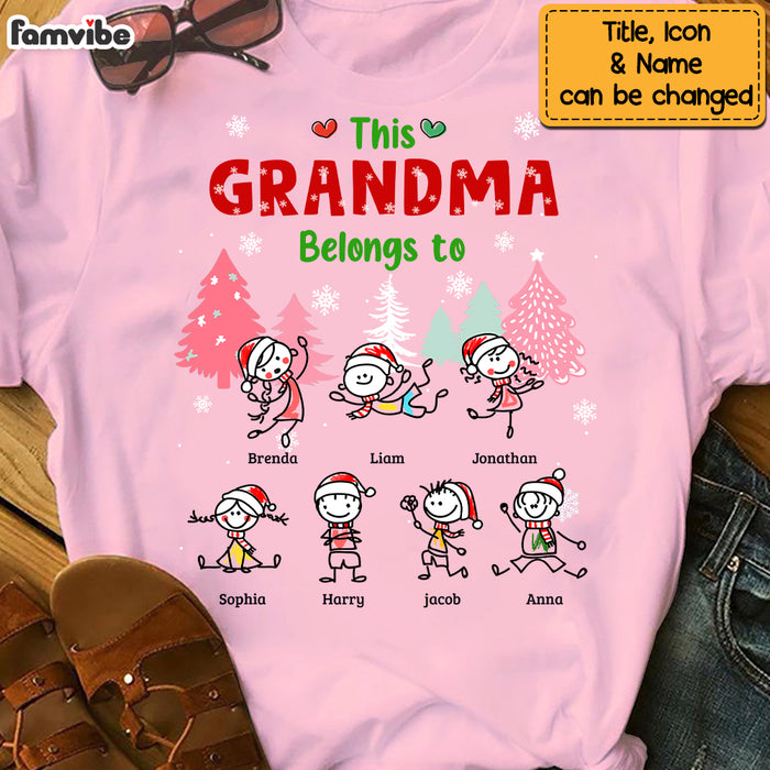 Personalized This Grandma Belongs To Christmas Shirt - Hoodie - Sweatshirt NB101 32O69 1