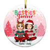 Personalized Friends Forever Circle Ornament NB94 30O53 1