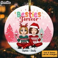 Personalized Friends Forever Circle Ornament NB94 30O53 thumb 1