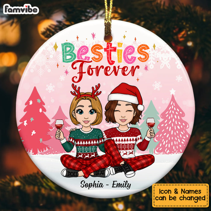 Personalized Friends Forever Circle Ornament NB94 30O53 1