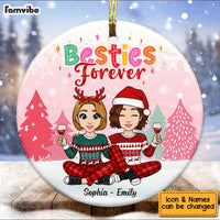 Personalized Friends Forever Circle Ornament NB94 30O53 thumb 1