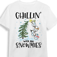 Personalized Grandma Snowman Stackable Shirt - Hoodie - Sweatshirt NB226 30O53 thumb 1