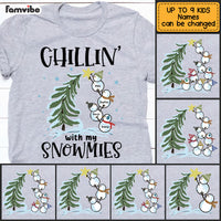 Personalized Grandma Snowman Stackable Shirt - Hoodie - Sweatshirt NB226 30O53 thumb 1