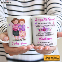 Personalized To My Old Friend Because Of You Mug NB121 32O28 thumb 1