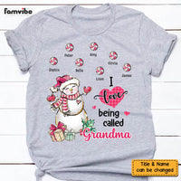 Personalized I Love Being Called Grandma Snowman Shirt - Hoodie - Sweatshirt NB122 23O58 thumb 1