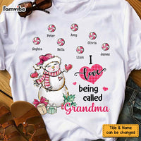 Personalized I Love Being Called Grandma Snowman Shirt - Hoodie - Sweatshirt NB122 23O58 thumb 1