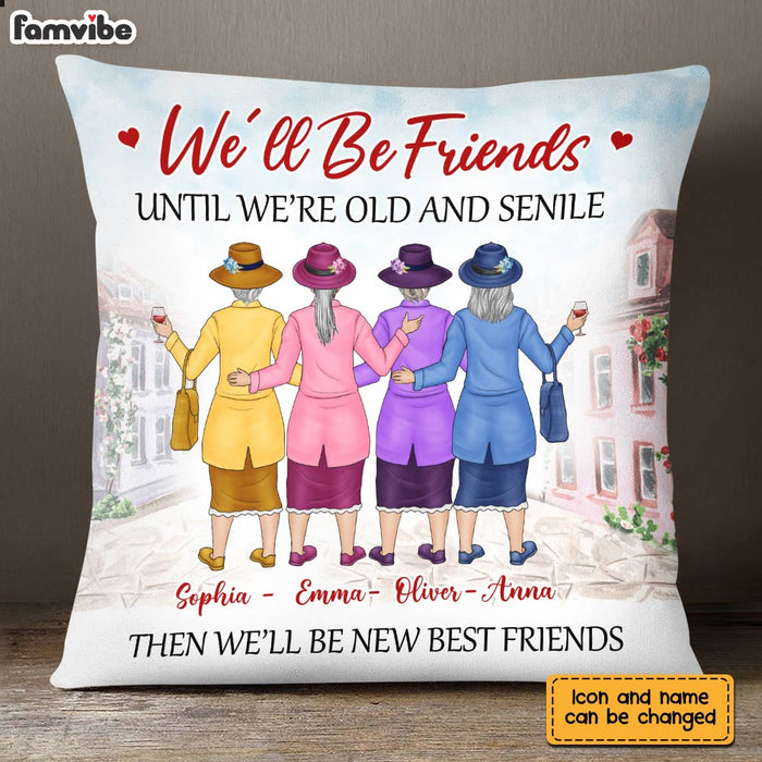 Personalized Old Friends Pillow NB124 85O28 1