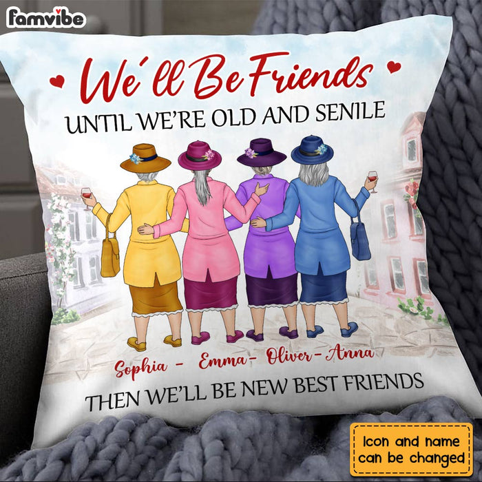 Personalized Old Friends Pillow NB124 85O28 1
