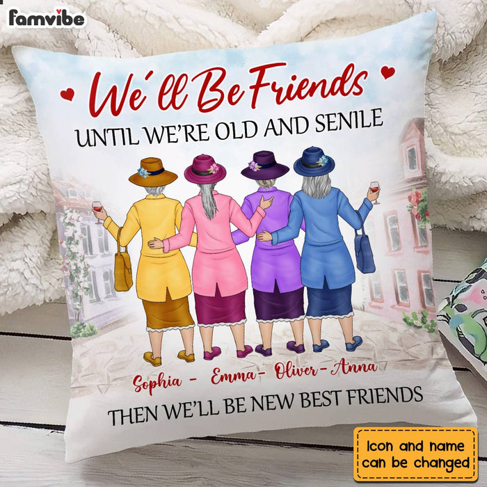 Personalized Old Friends Pillow NB124 85O28 1