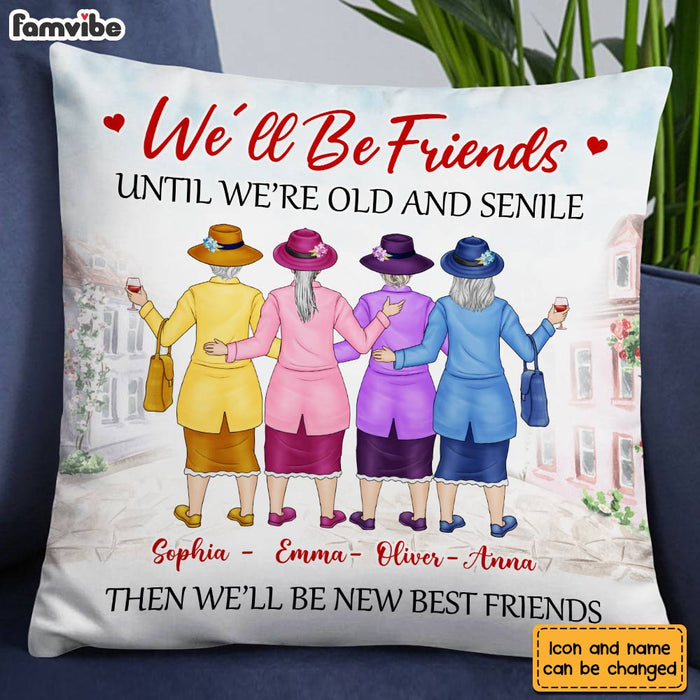 Personalized Old Friends Pillow NB124 85O28 1