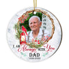 Personalized Memo Cardinal I Am Always With You Circle Ornament NB102 30O28 1