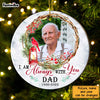 Personalized Memo Cardinal I Am Always With You Circle Ornament NB102 30O28 1
