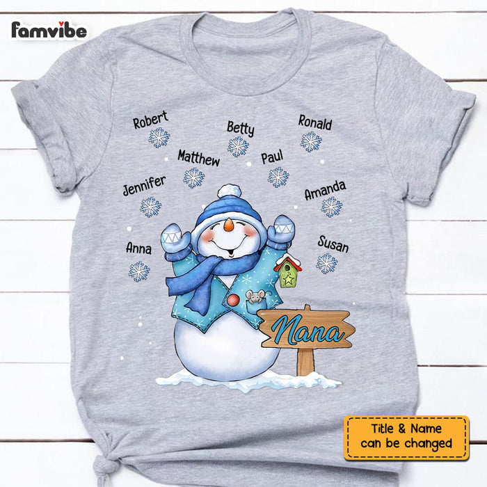 Personalized Snowman Shirt - Hoodie - Sweatshirt NB102 36O58 1