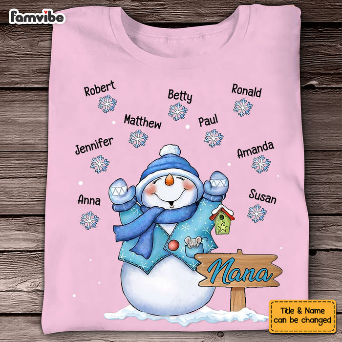 Personalized Snowman Shirt - Hoodie - Sweatshirt NB102 36O58 1