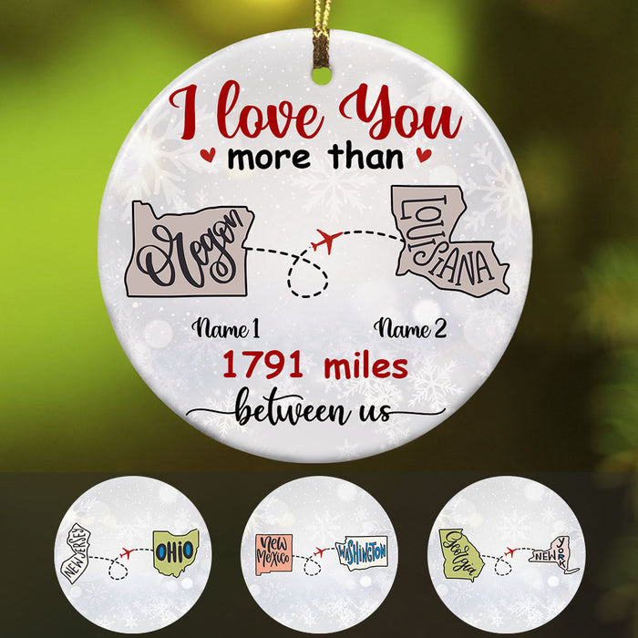 Personalized Long Distance  Ornament SB252 85O58 1