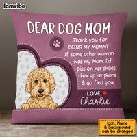 Personalized Dog Mom Pillow NB235 85O53 thumb 1