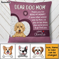 Personalized Dog Mom Pillow NB235 85O53 thumb 1