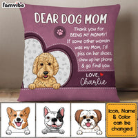 Personalized Dog Mom Pillow NB235 85O53 thumb 1