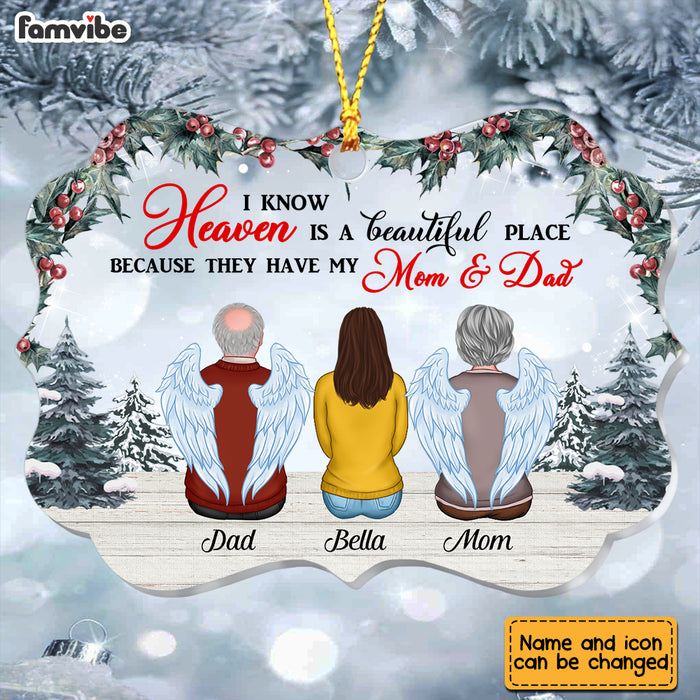 Personalized Memo Heaven Is A Beautiful Place Benelux Ornament NB113 32O28 1