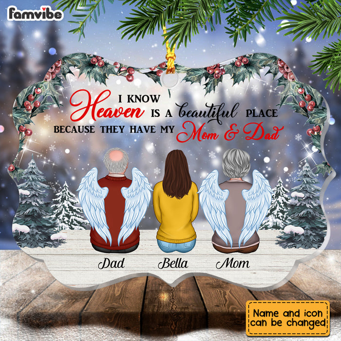 Personalized Memo Heaven Is A Beautiful Place Benelux Ornament NB113 32O28 1