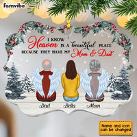 Personalized Memo Heaven Is A Beautiful Place Benelux Ornament NB113 32O28 thumb 1