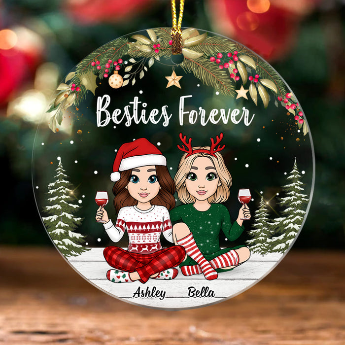Personalized Friends Forever Circle Ornament NB122 32O58 1