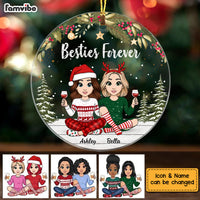 Personalized Friends Forever Circle Ornament NB122 32O58 thumb 1