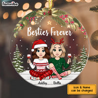 Personalized Friends Forever Circle Ornament NB122 32O58 thumb 1