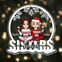 Personalized Sisters Forever Ornament NB141 36O28 thumb 1