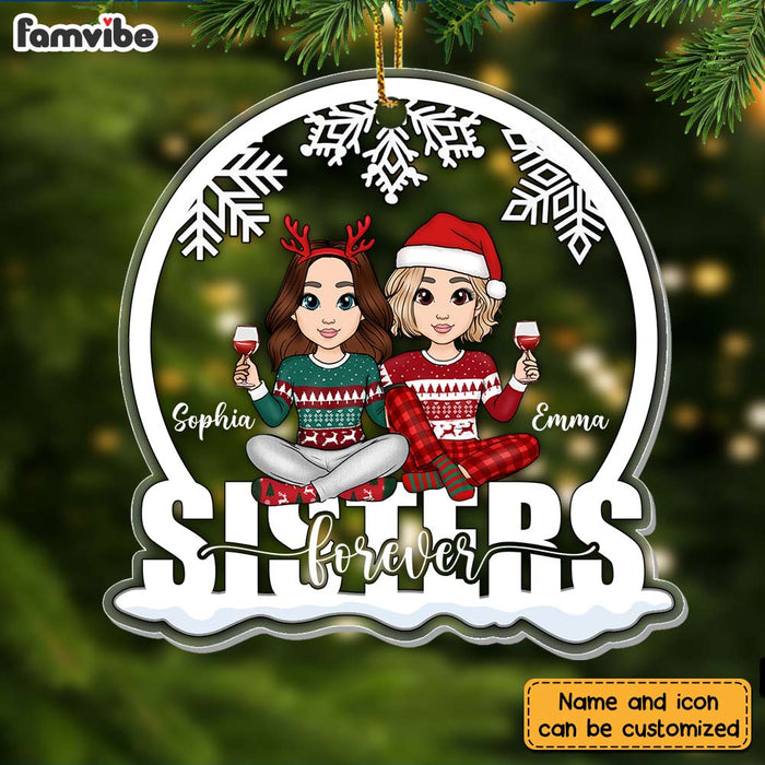 Personalized Sisters Forever Ornament NB141 36O28 1